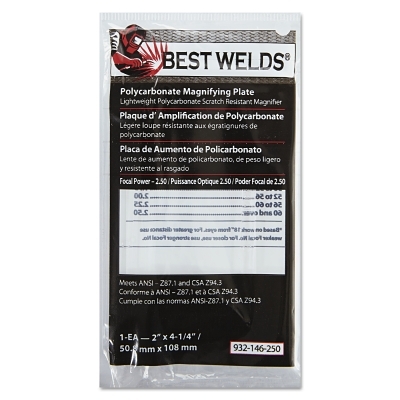 BW-2X4-1/4 POLYCARB MAGLENS 2.50 DIOPTER